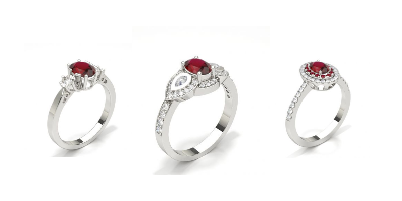 Ruby engagement rings